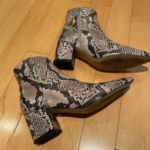 Marc Fisher snakeskin boots